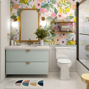 Цветная и яркая ванная комната: как преобразить санузел в Раисино - raisino.mebel54.com | фото