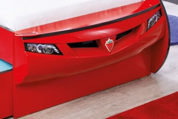 CARBED Кровать-машина Coupe с выдвижной кроватью Red 20.03.1306.00 в Раисино - raisino.mebel54.com | фото
