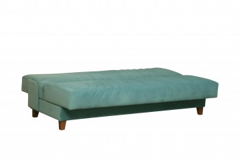 Диван-кровать "Бэлла" (велюр нео аква/подушки микровелюр линде) в Раисино - raisino.mebel54.com | фото