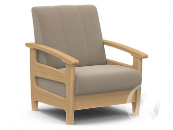 Кресло для отдыха Омега (бук лак/CATANIA LATTE) в Раисино - raisino.mebel54.com | фото