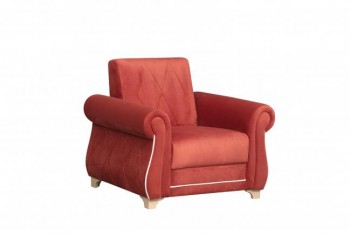 Кресло для отдыха "Порто" (микровелюр Гавайи бордо / микровельвет крем)/осн. в Раисино - raisino.mebel54.com | фото