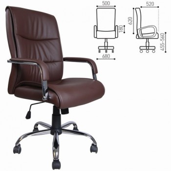 Кресло офисное BRABIX Space EX-508 (коричневый) в Раисино - raisino.mebel54.com | фото