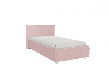 Кровать 0.9 Бест с основанием (Нежно-розовый велюр) в Раисино - raisino.mebel54.com | фото