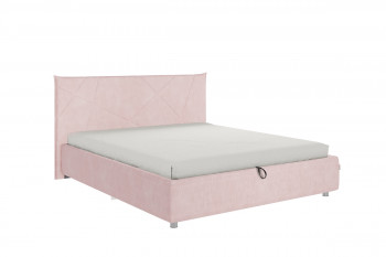 Кровать 1,6 Квест (Нежно-розовый велюр/под-мех) в Раисино - raisino.mebel54.com | фото