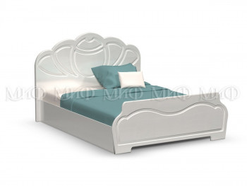 Кровать 1,6м Гармония (Белый/Белый глянец) в Раисино - raisino.mebel54.com | фото