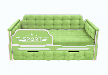 Кровать 170 серии Спорт 1 ящик 81 Фисташка (мягкие боковые накладки) в Раисино - raisino.mebel54.com | фото