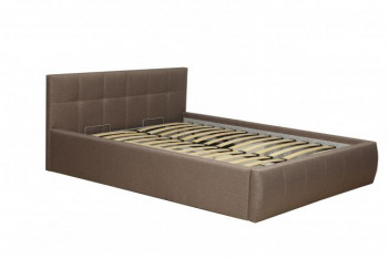 Кровать "Диана" ш. 1400 (Н=1010мм) (жаккард шоколад) в Раисино - raisino.mebel54.com | фото