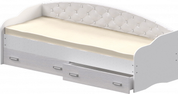 Кровать Софа-8 с мягкой спинкой (900х1900) Белый в Раисино - raisino.mebel54.com | фото