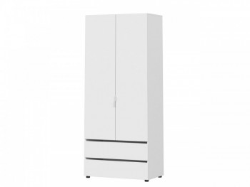 Модульная система "Токио" Шкаф двухстворчатый с двумя ящиками Белый текстурный / Белый текстурный в Раисино - raisino.mebel54.com | фото