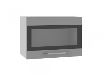 Ройс ГВПГСФ 500 Шкаф верхний горизонтальный (Графит софт/корпус Серый) в Раисино - raisino.mebel54.com | фото