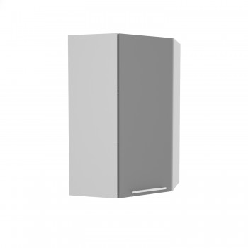 Ройс ВПУ 550 Шкаф верхний угловой высокий (Графит софт/корпус Серый) в Раисино - raisino.mebel54.com | фото