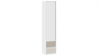 Шкаф для белья комбинированный «Сканди» Дуб Гарден/Белый/Глиняный серый в Раисино - raisino.mebel54.com | фото