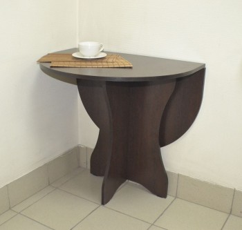 Стол кухонный Компакт (Венге темный) в Раисино - raisino.mebel54.com | фото
